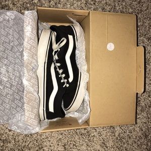 Gently worn black vans